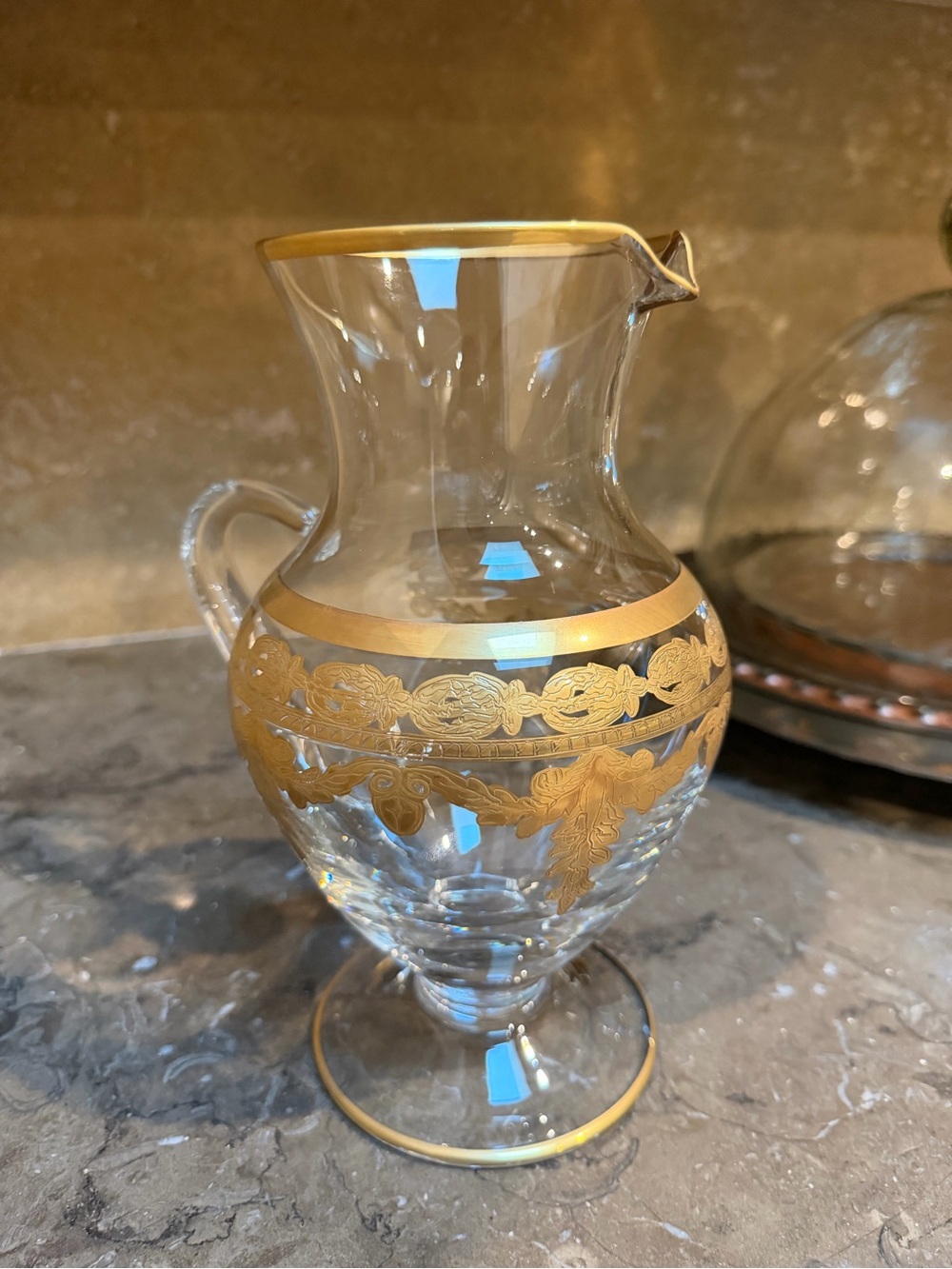Arte Italica Rare Vetro Gold pitcher - Picture 9 of 11